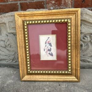 Gold Studded Framed Art 14 x 16 inches